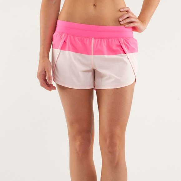 lululemon athletica Pants - Lululemon Run: Breeze Shorts Parfait Pink